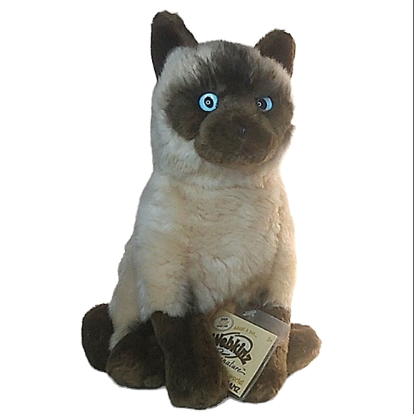 Ganz Webkinz Signature Plush Realistic Siamese Cat Retired wks 1034 Unused Code - Picture 3 of 15